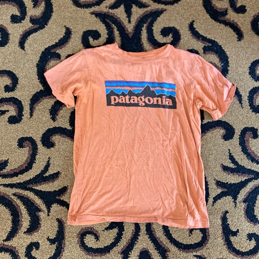 Patagonia Orange Short Sleeve Tee